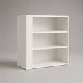 Étagère bibliothèque blanche en panneaux de particules, 3 niveaux, 80 × 30 × 80 cm